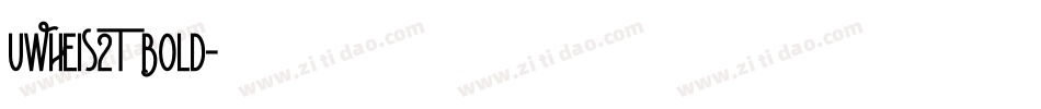 UWHeiS2T Bold字体转换